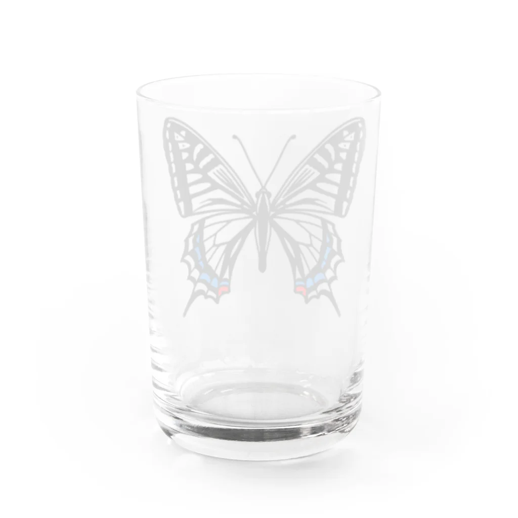 Alba spinaの揚羽蝶 グラス反対面