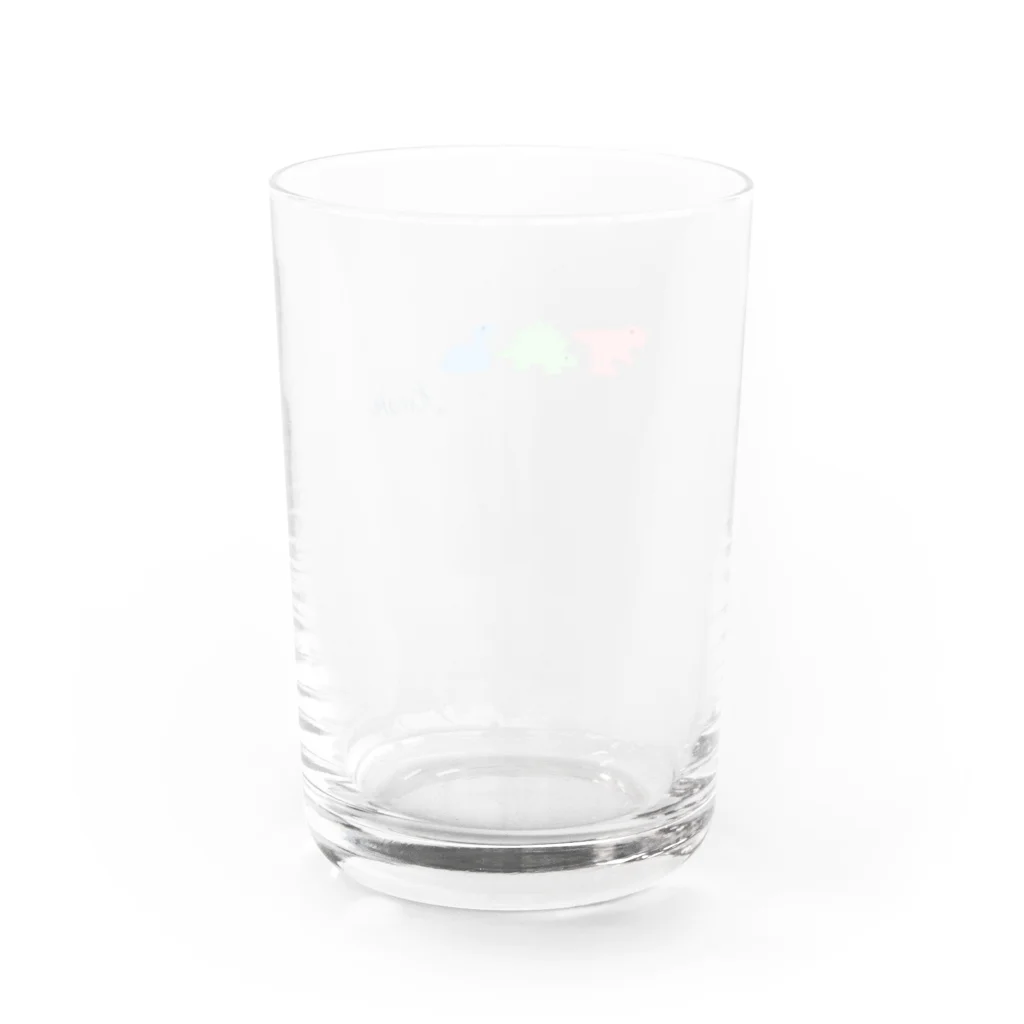 AMAKE 〈アメイク〉のゆるい恐竜たち Water Glass :back