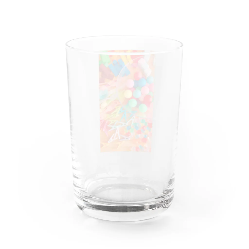 食べ物屋さん。のカラフルなもの Water Glass :back