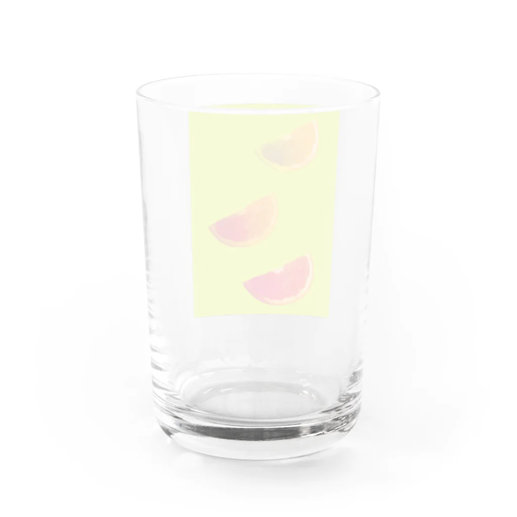 元気いっぱいのoranges. Water Glass :back