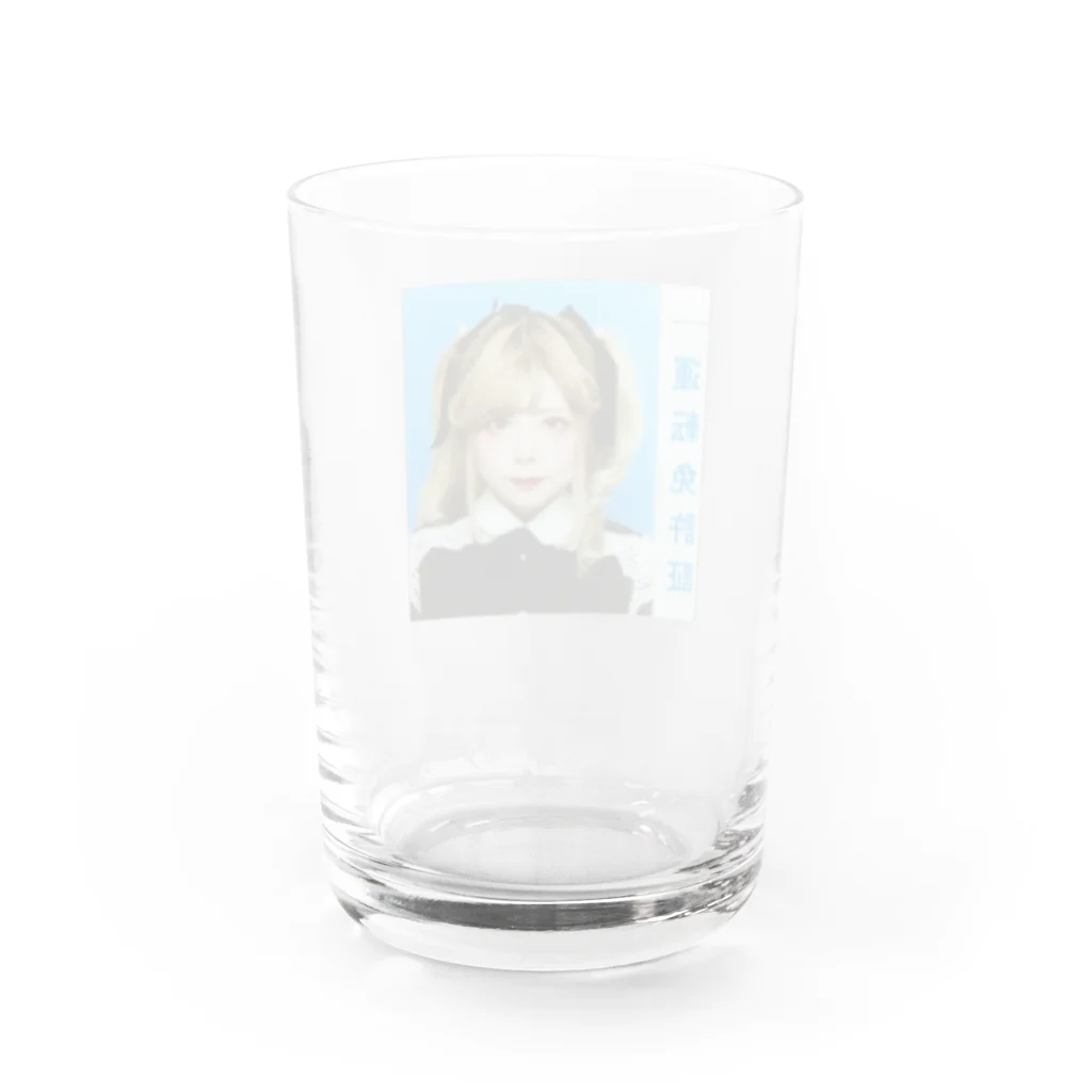 ニアぴ💕のニアぴ証明写真(免許証) Water Glass :back