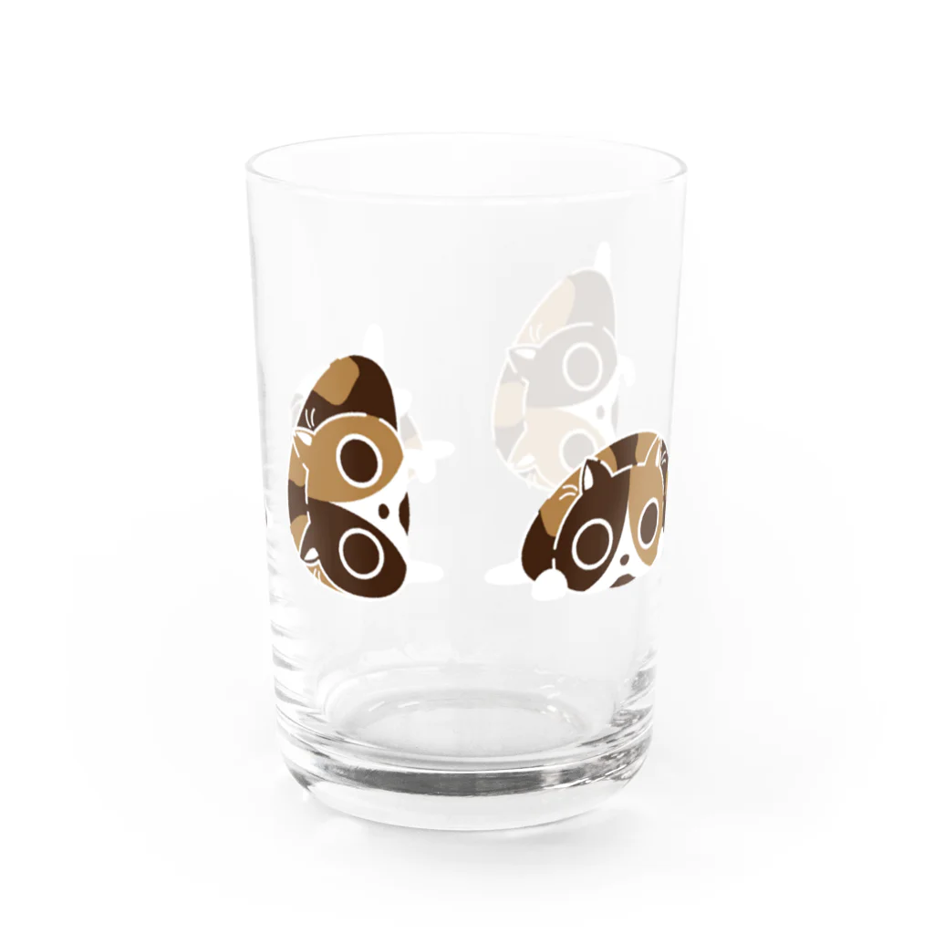 といろ雑貨店のごろごろねこグラス Water Glass :back