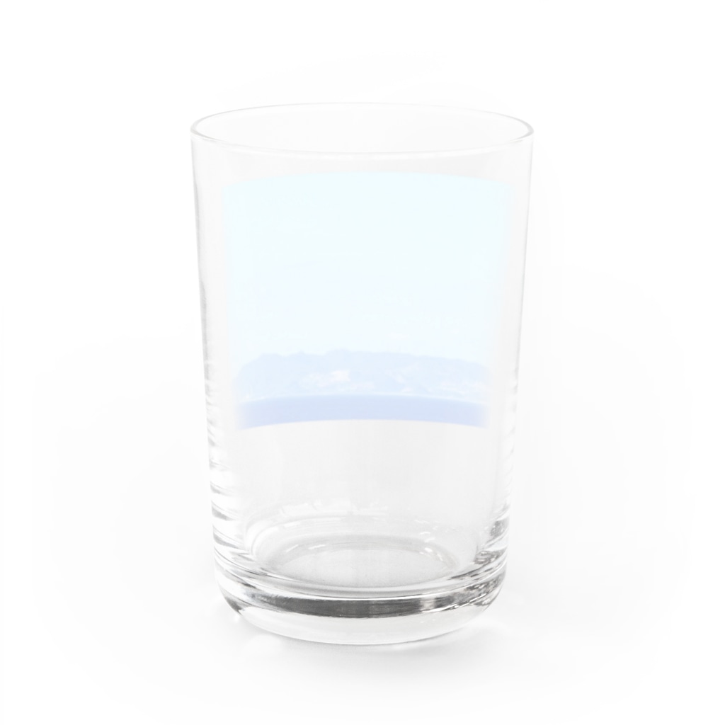 pino子 shopの島が見えてきた【風景写真】 Water Glass :back