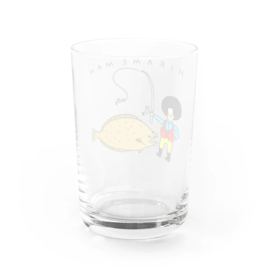 花くまゆうさくのhirameman Water Glass :back