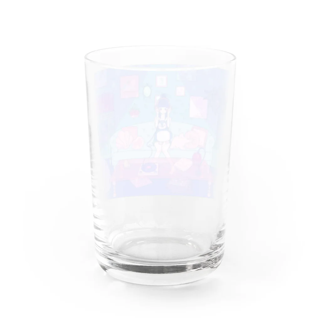 神楽 ゆらぎのおみせの人魚姫だった女の子のグラス Water Glass :back