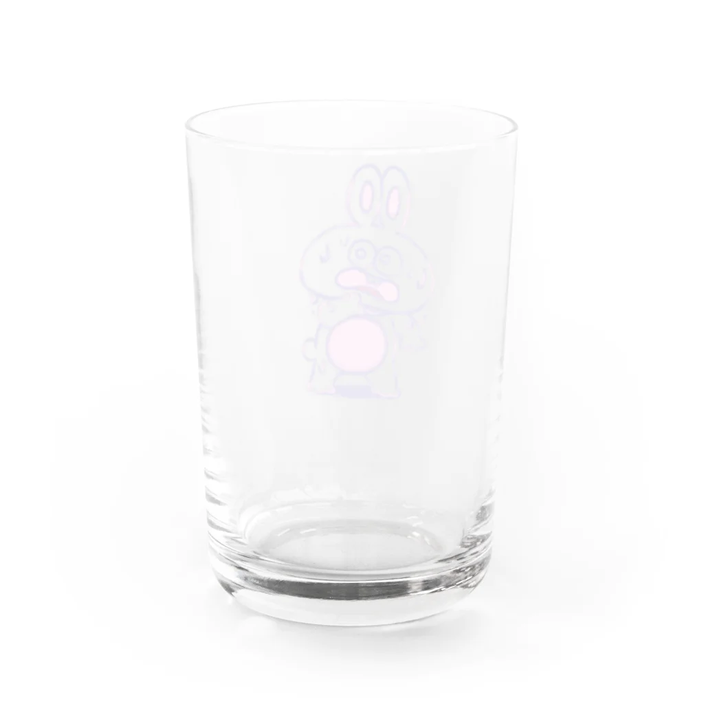 loveのうさらぶくん Water Glass :back