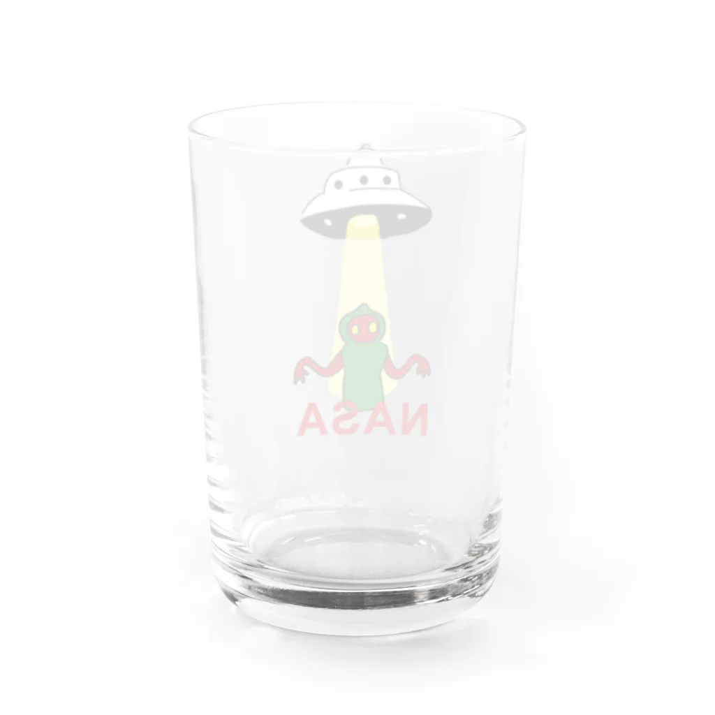 ドラネコ商会のフラットウッズモンスター(３ｍの宇宙人) Water Glass :back