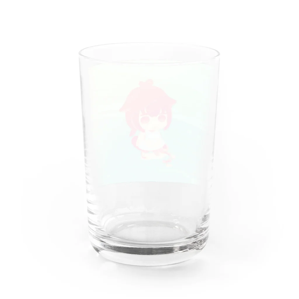 Puu-chのKawaii かわいいめばえちゃん Water Glass :back