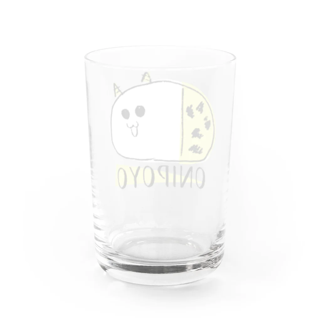 nemunoki paper itemのおにぽよ Water Glass :back