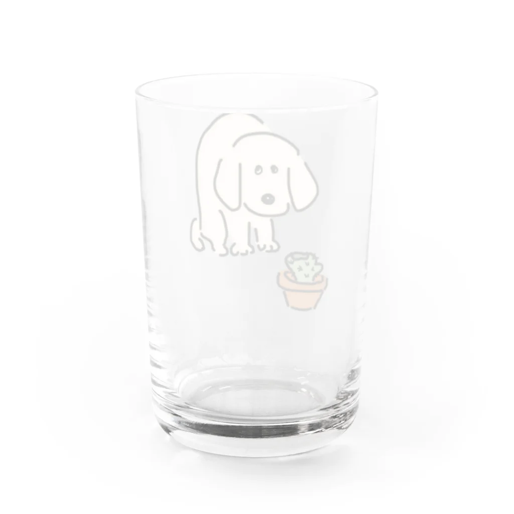 けちゃっぷごはんのお店のサボテンかじったの誰 Water Glass :back