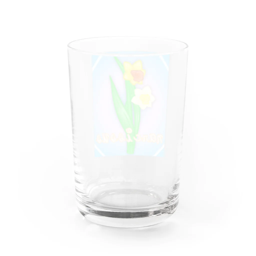 Lily bird（リリーバード）のnarcissus 水仙 Water Glass :back