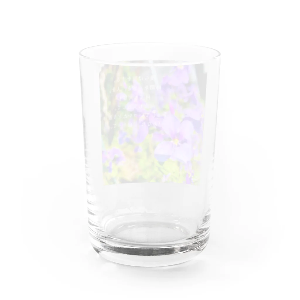 Tane Rhythm ～たねりずむ～のむらさきの花 Water Glass :back