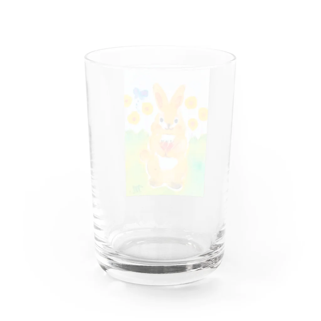 Caramel-choco-bearのRabbi Water Glass :back