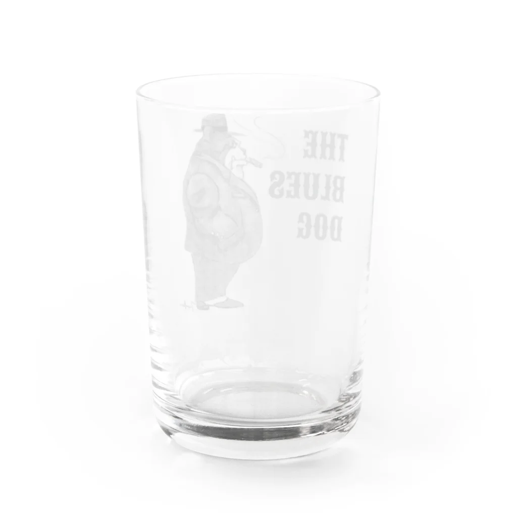 Trippin Flower DesignsのThe Blues Dog Water Glass :back