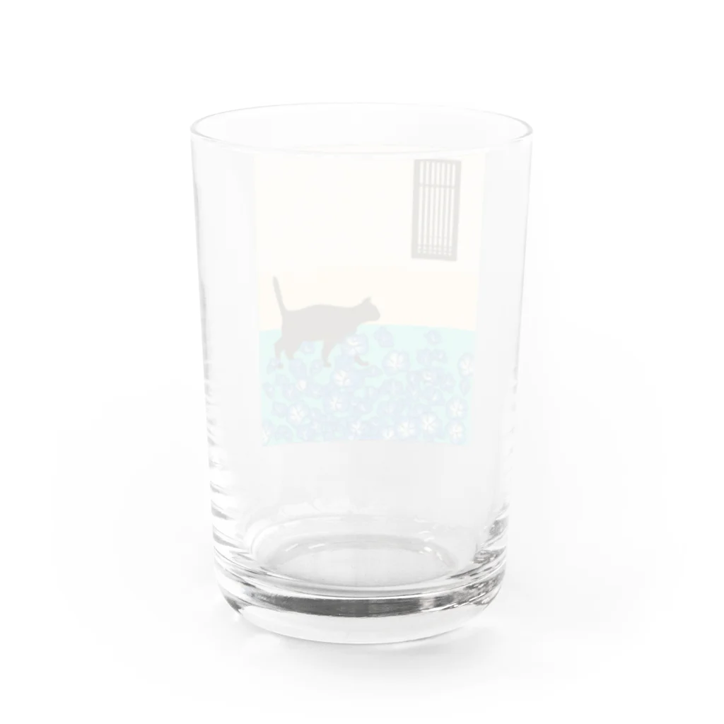 ねこや Ryoko -猫屋 りょうこ-のねこ　ネモフィラの先 Water Glass :back