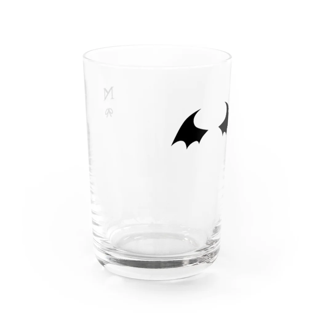 wktkライブ公式グッズショップの「NM」グラス Water Glass :back