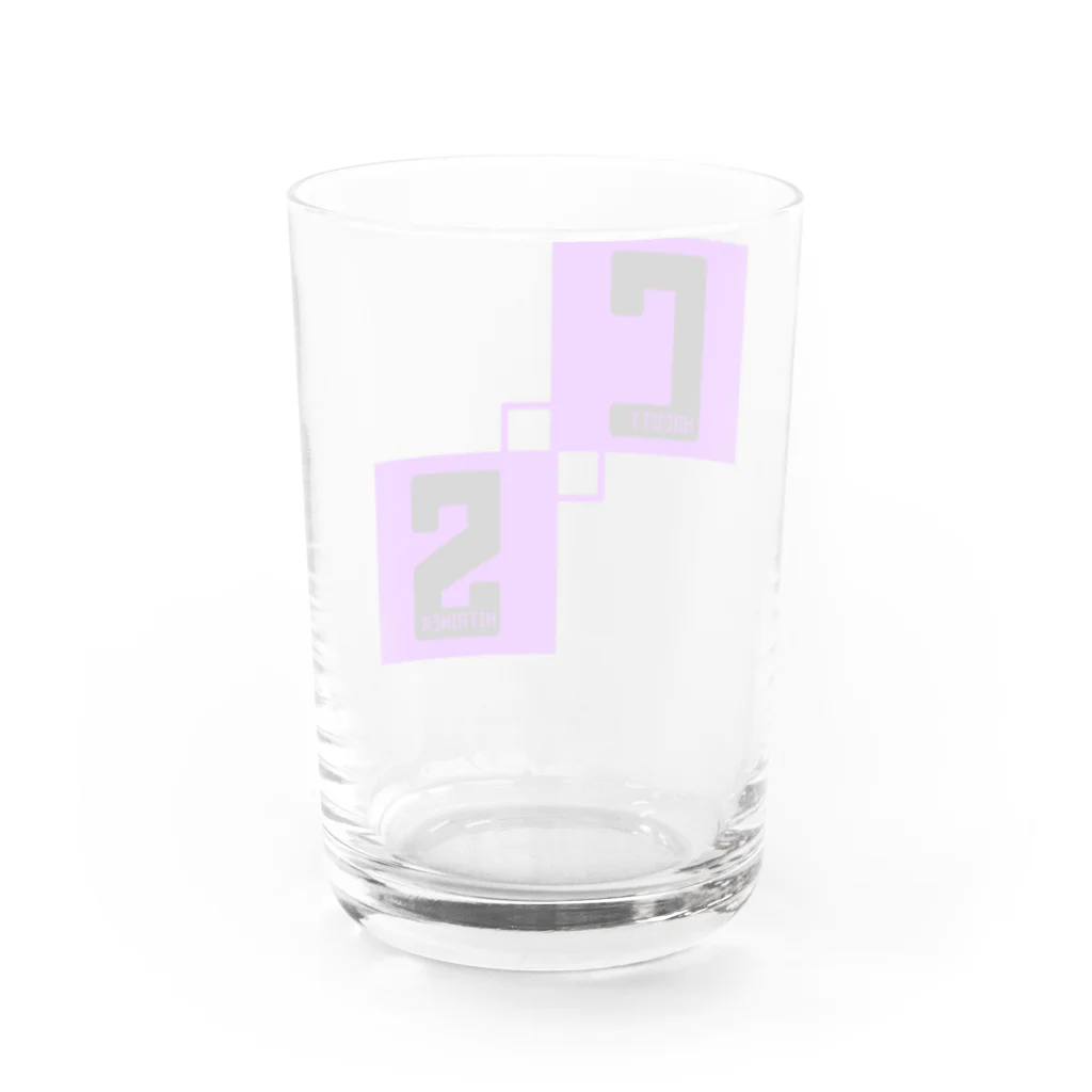 チョコット・シタイナーのチョコットシタイナー　CSロゴ Water Glass :back