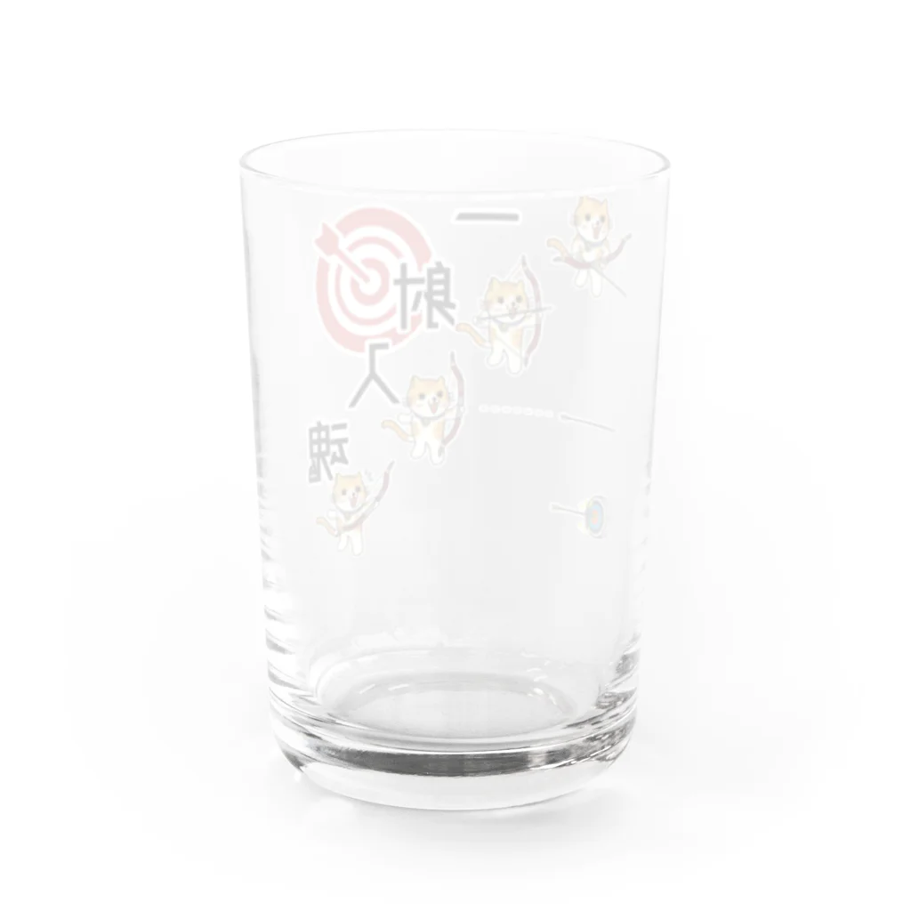 楽猫楽描しげ屋の一射入魂 Water Glass :back