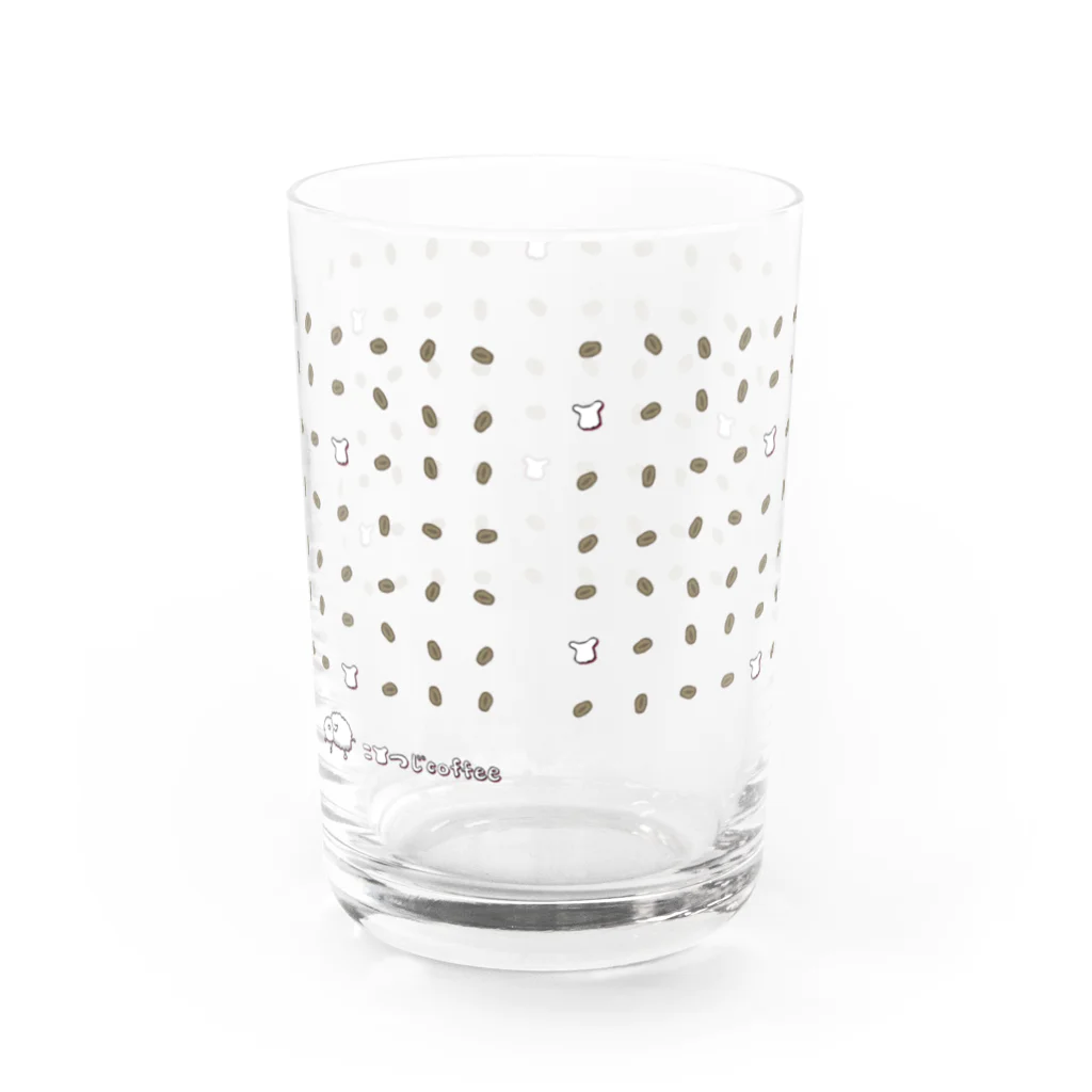 こひつじcoffeeのこひつじモノグラム/こひつじcoffee Water Glass :back