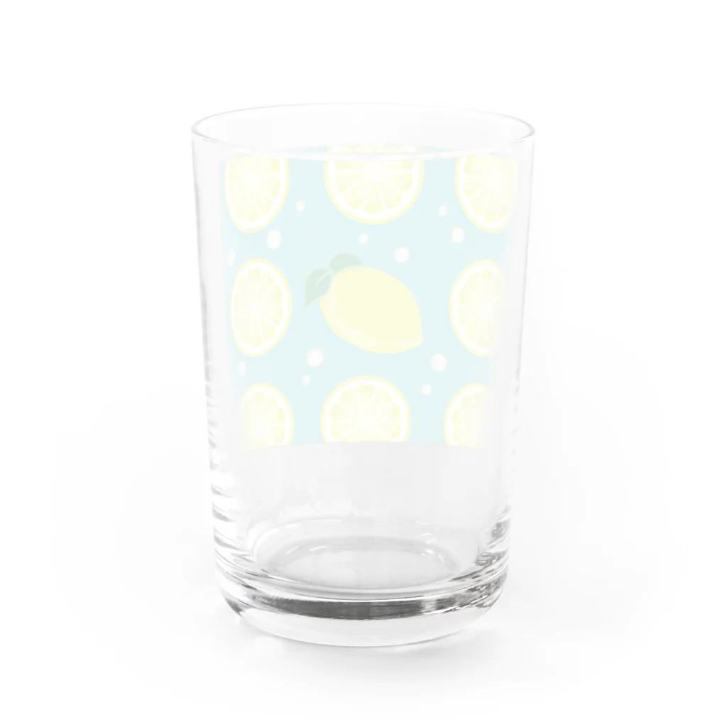 メリールルデザインのレモンちゃん Water Glass :back