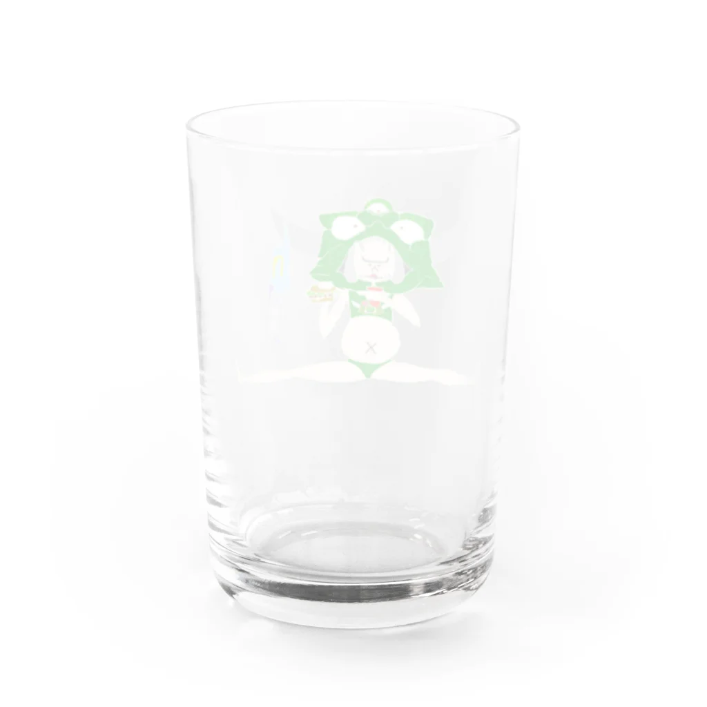 RED香月RICEの痩せたいデブピサロ Water Glass :back