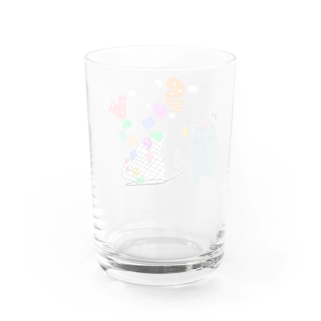 ず！猫の隠れ家🏠のさよなら夏休み Water Glass :back