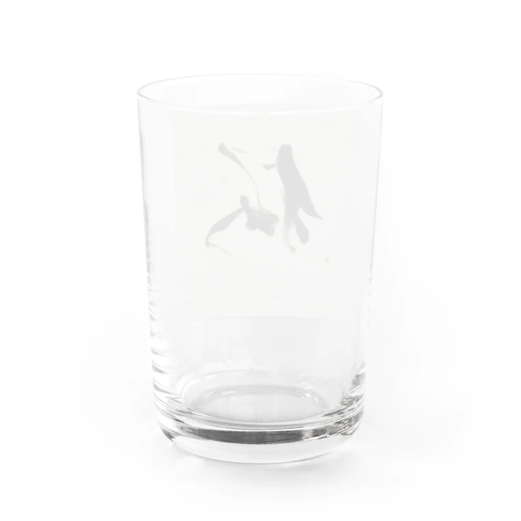 筆文字デザイン＊shunrei＊の筆文字【桜】和のイメージ Water Glass :back