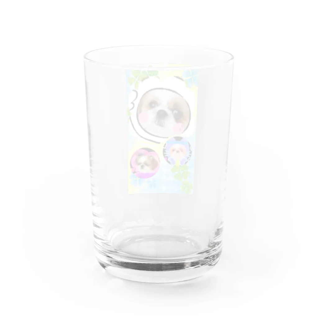 心メロンのシーズーグッズ Water Glass :back