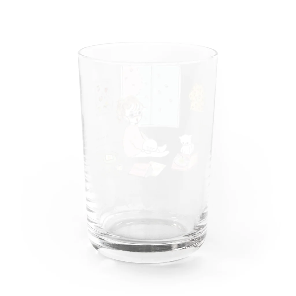 NAPPY ILLUSTRATIONSのおうちグラス Water Glass :back