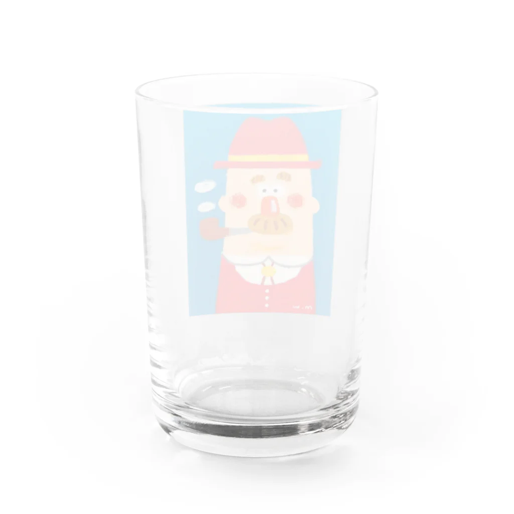 わらしなみさきのパイプおじさん Water Glass :back