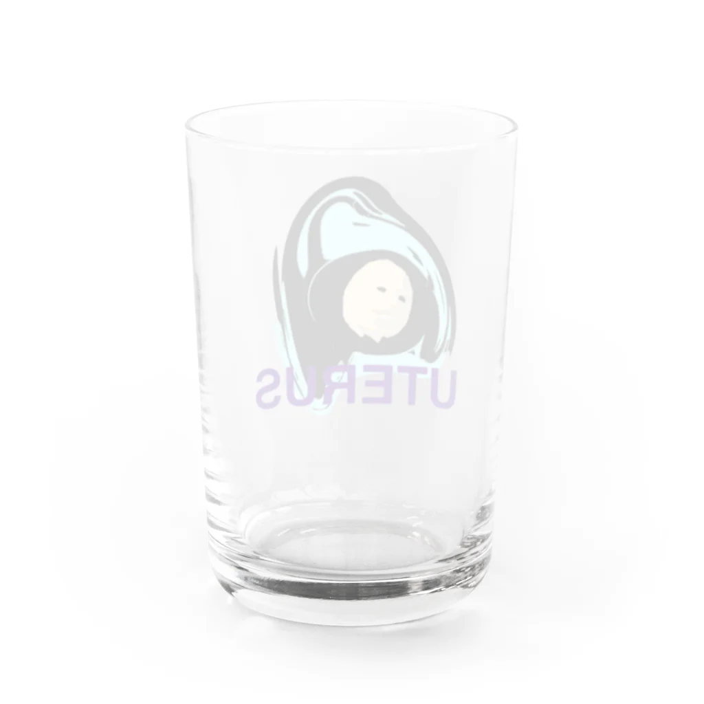 あ　　ほのニン朕 Water Glass :back