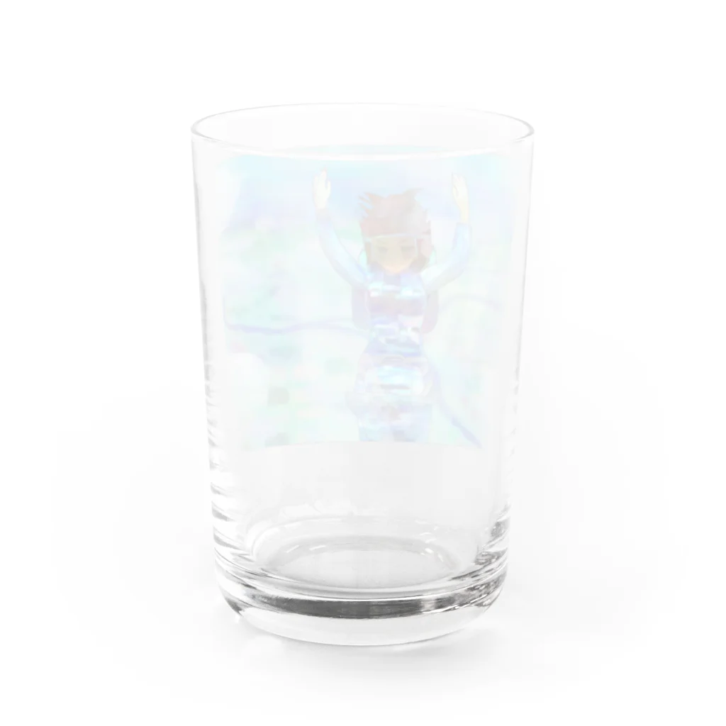 きなこもちの小屋２号店の空挺部隊の女の子 Water Glass :back