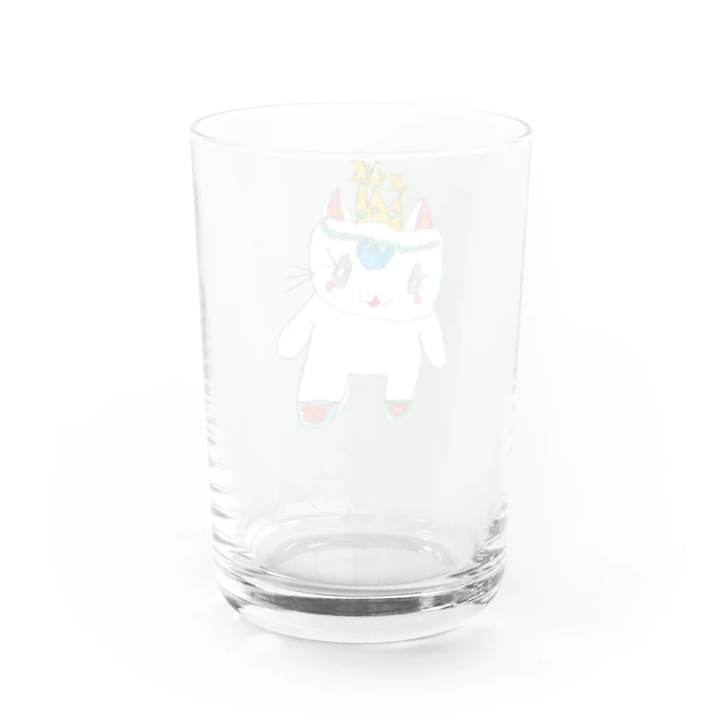 山本一家の湖の人魚ねこ Water Glass :back