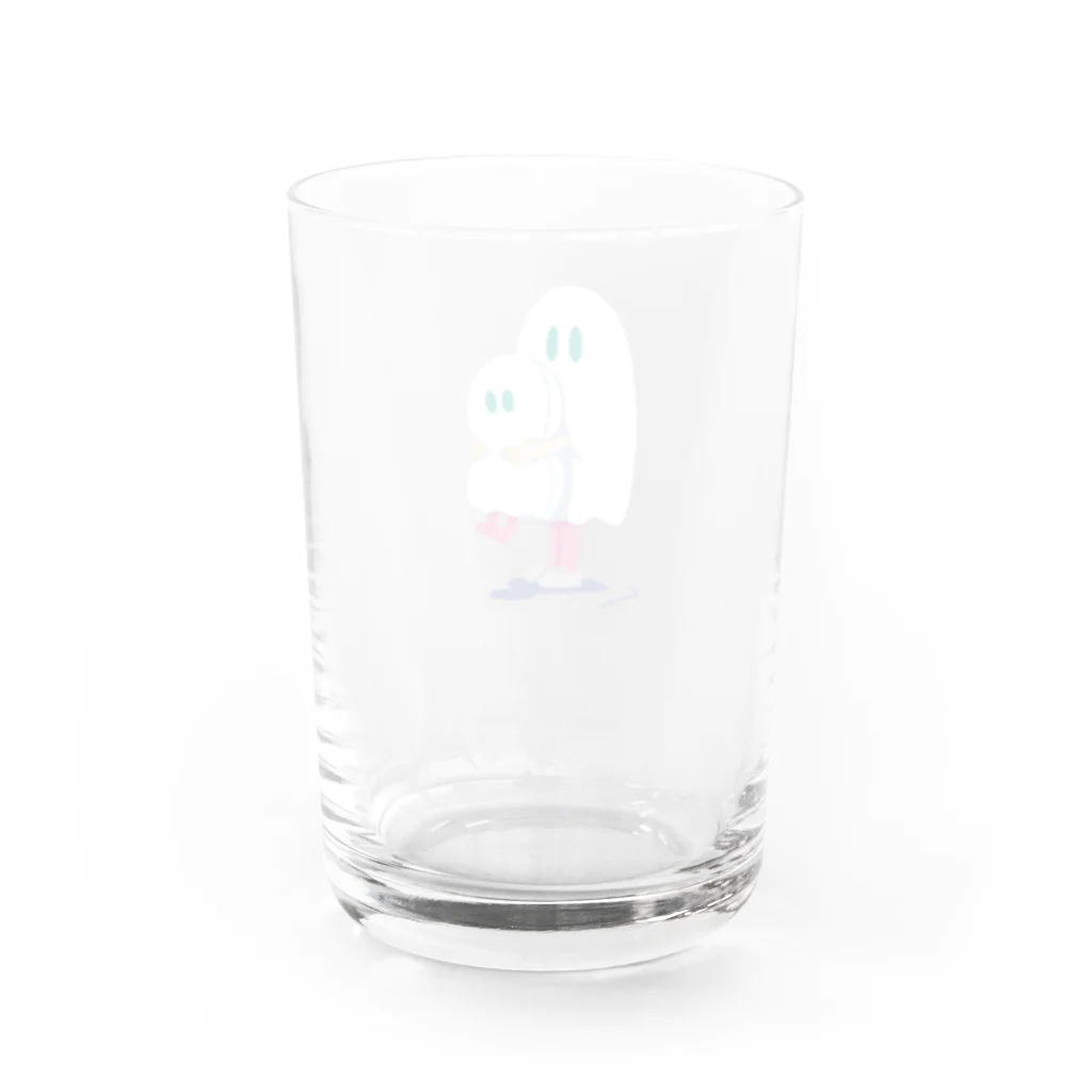 CHIMNEY雑貨店のぬいぐるみとななしのおばけちゃん Water Glass :back