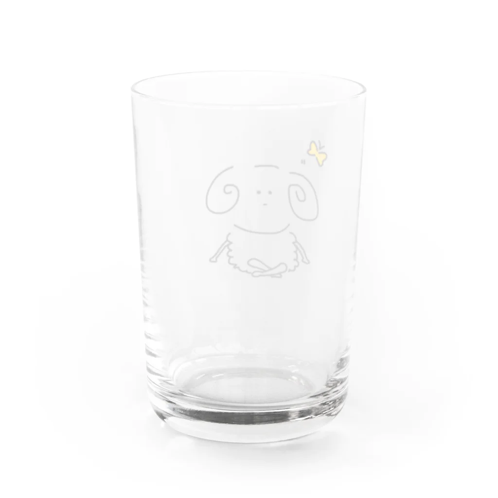 ちゃその仰ぐ羊くん Water Glass :back