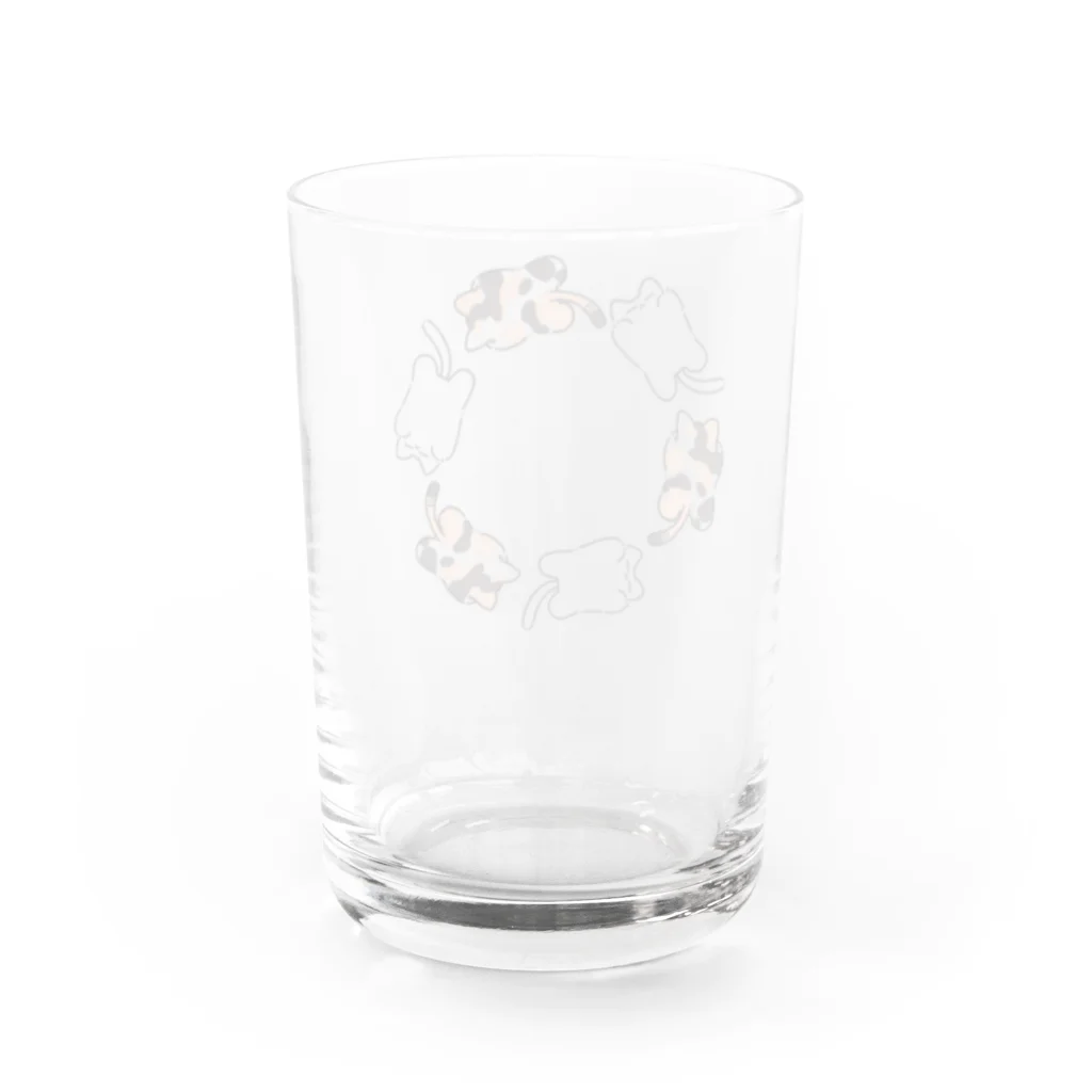 無名店のねこのわ Water Glass :back