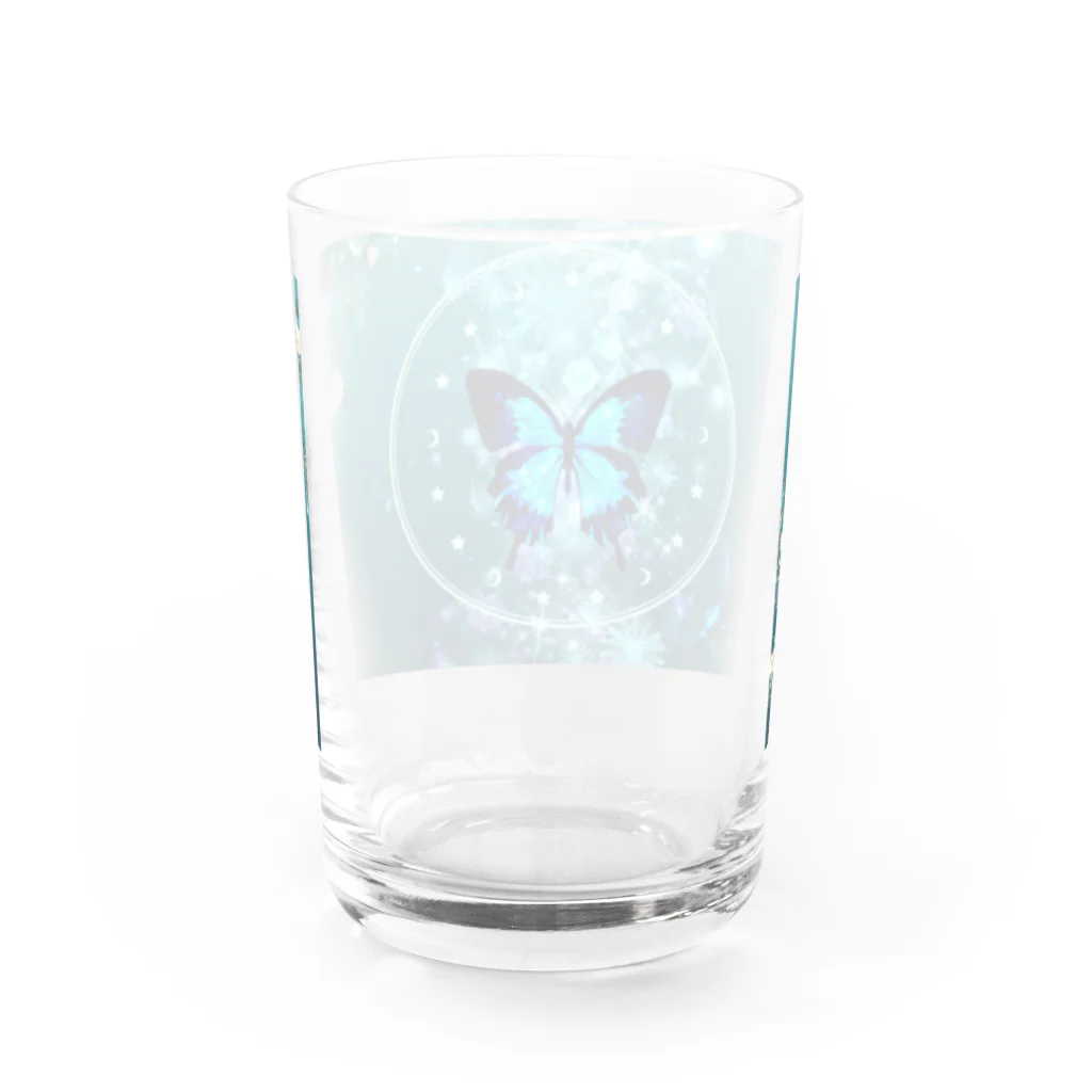 榛名🦋灯頼のDeramy jade blue Water Glass :back