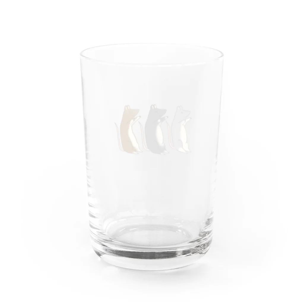 ネズミさんのお店のねずみグラス グラス反対面