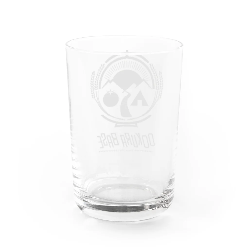 オークラベースのオークラベース　ロゴ Water Glass :back
