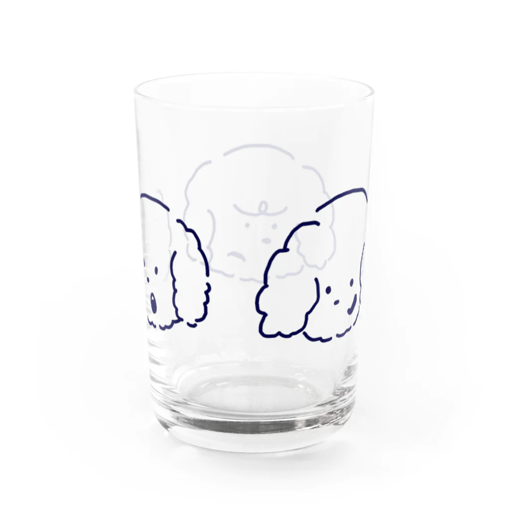 にのにのゆかいなわんこ Water Glass :back