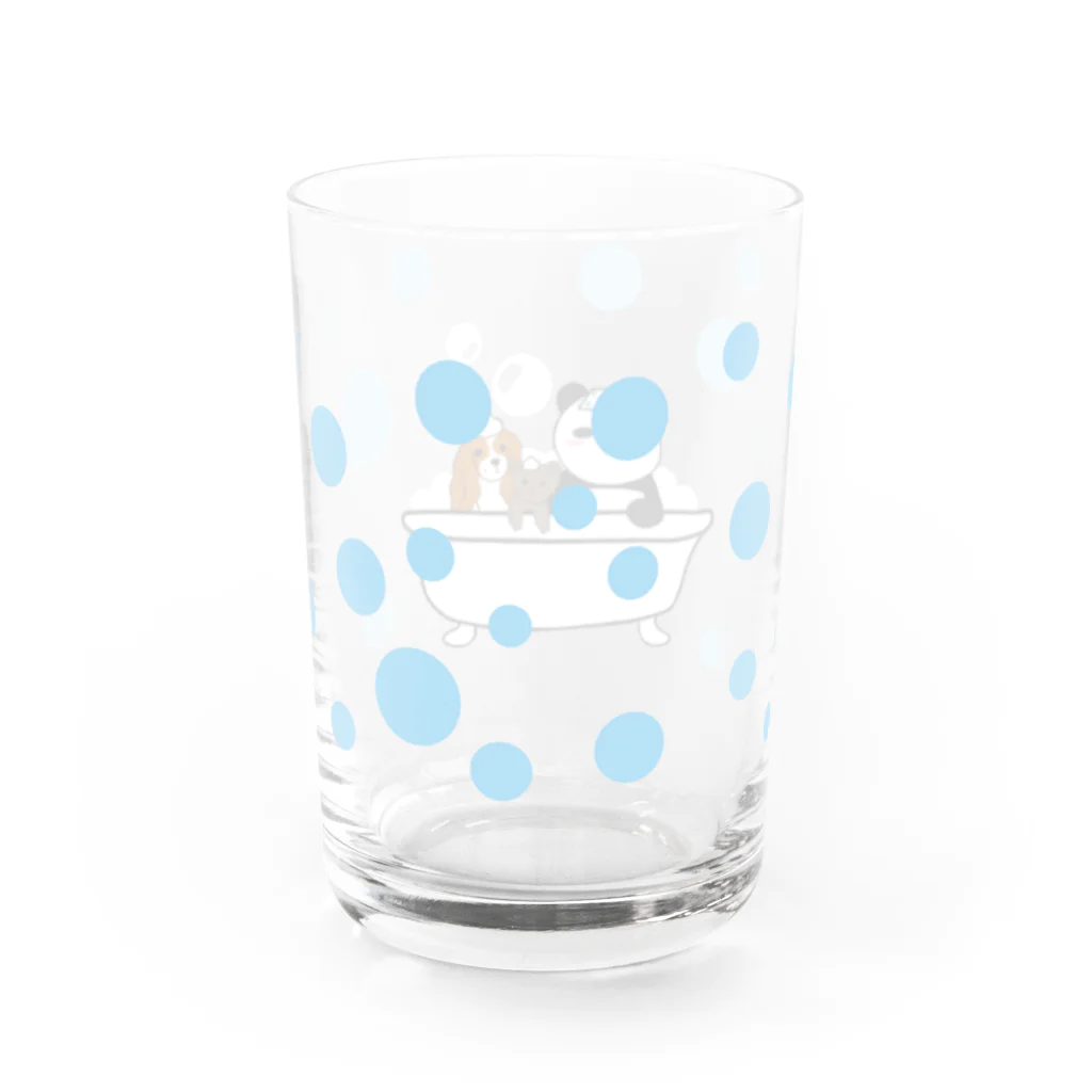 ぱんだ日和のわんことお風呂 Water Glass :back