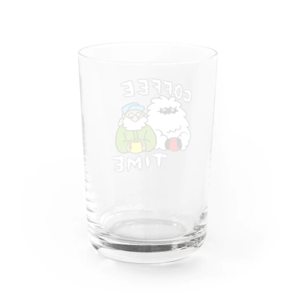 R/signのイエティとおじさん Water Glass :back