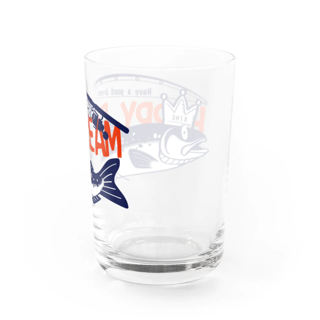 イラスト MONYAAT のサーモン サモタンの夢    ちいさめ Water Glass :back