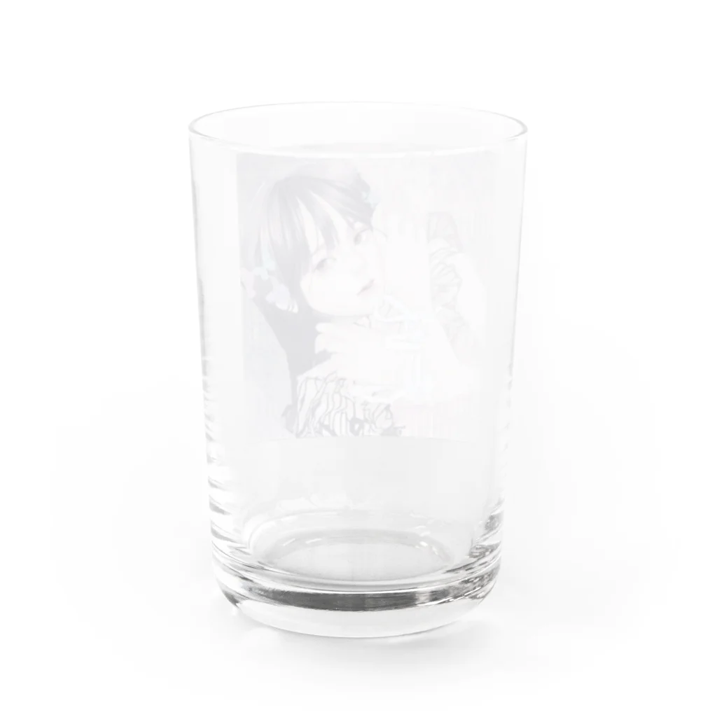 堀部桃寧の蝶 Water Glass :back