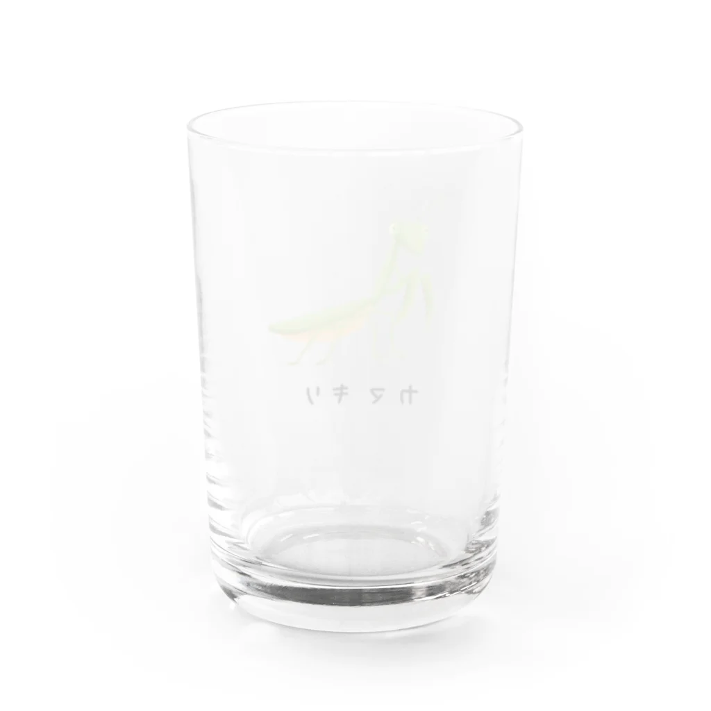 strange worksのカマキリ Water Glass :back