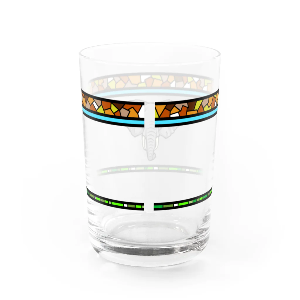 yujariのサファリ Water Glass :back