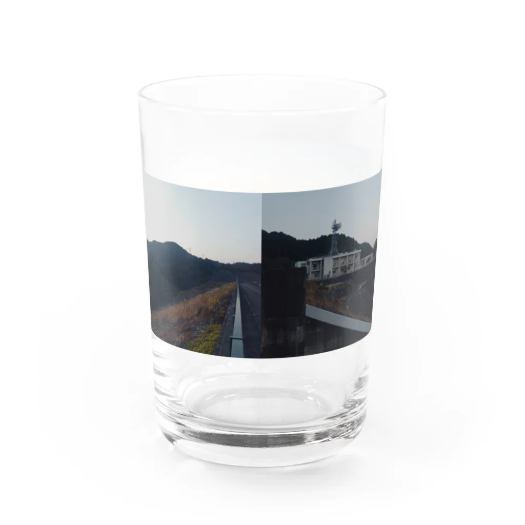 北九州のダム好きの寺内ダムからの夕暮れ Water Glass :back