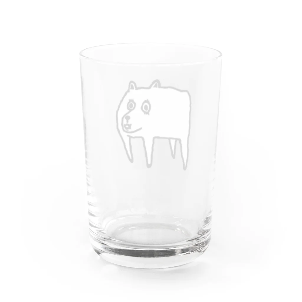 YTRのDOG Water Glass :back