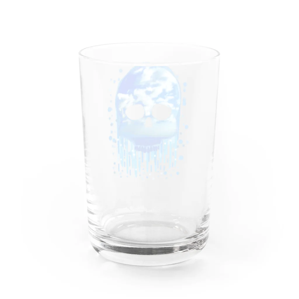 chicodeza by suzuriの空溶け髑髏 Water Glass :back