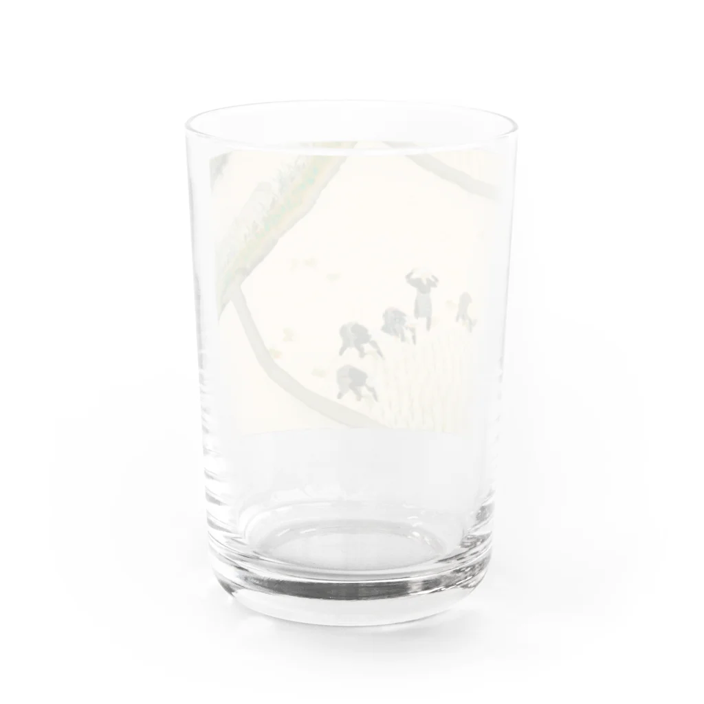 世界の絵画アートグッズの川合玉堂《早乙女》 Water Glass :back